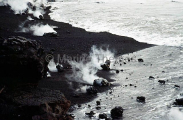 Lava erupting from volcanic vent. Lava erupting from volcanic vent.