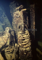Propellors on large torpedoes inside Heian Maru, Japanese WW II shipwreck. Propellors on large torpedoes inside Heian Maru, Japanese WW II shipwreck.