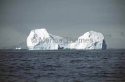 Iceberg in open ocean. Iceberg in open ocean.