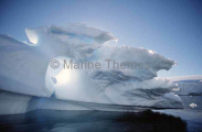Eroded iceberg. Eroded iceberg.