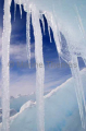 Icicles forming on blocks of sea ice pushed up by pressure from wind and tides. Icicles forming on blocks of sea ice pushed up by pressure from wind and tides.