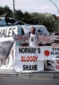 Anti whaling protest during IWC conference. Anti whaling protest during IWC conference.