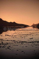 Sunset over calm harbour. Sunset over calm harbour.