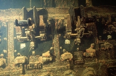 Master electrical switches in engine room of Kansho Maru, Japanese WW II shipwreck. Master electrical switches in engine room of Kansho Maru, Japanese WW II shipwreck.