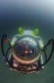 Deep-See Submersible descending with two occupants. Deep-See Submersible descending with two occupants.