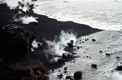 Lava erupting from volcanic vent. Lava erupting from volcanic vent.
